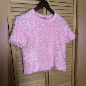 🌟ZARA PINK FLUFFY TOP🌟